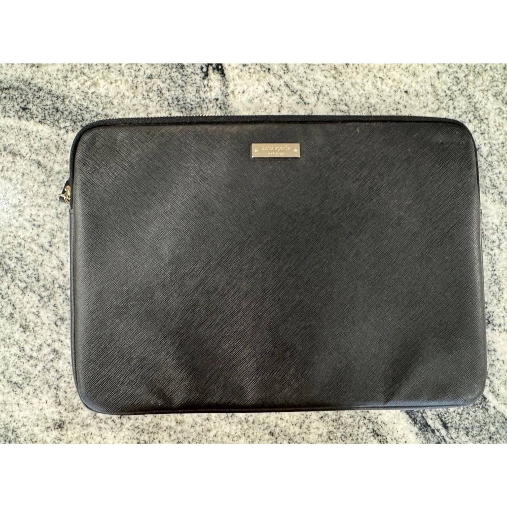 Kate Spade Black Laptop‎ Sleeve Case Cover Pink Interior Tablet Pouch 13x9.5